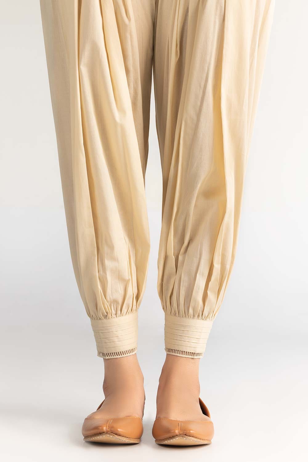 Beige Cambric Trousers TR-21-126