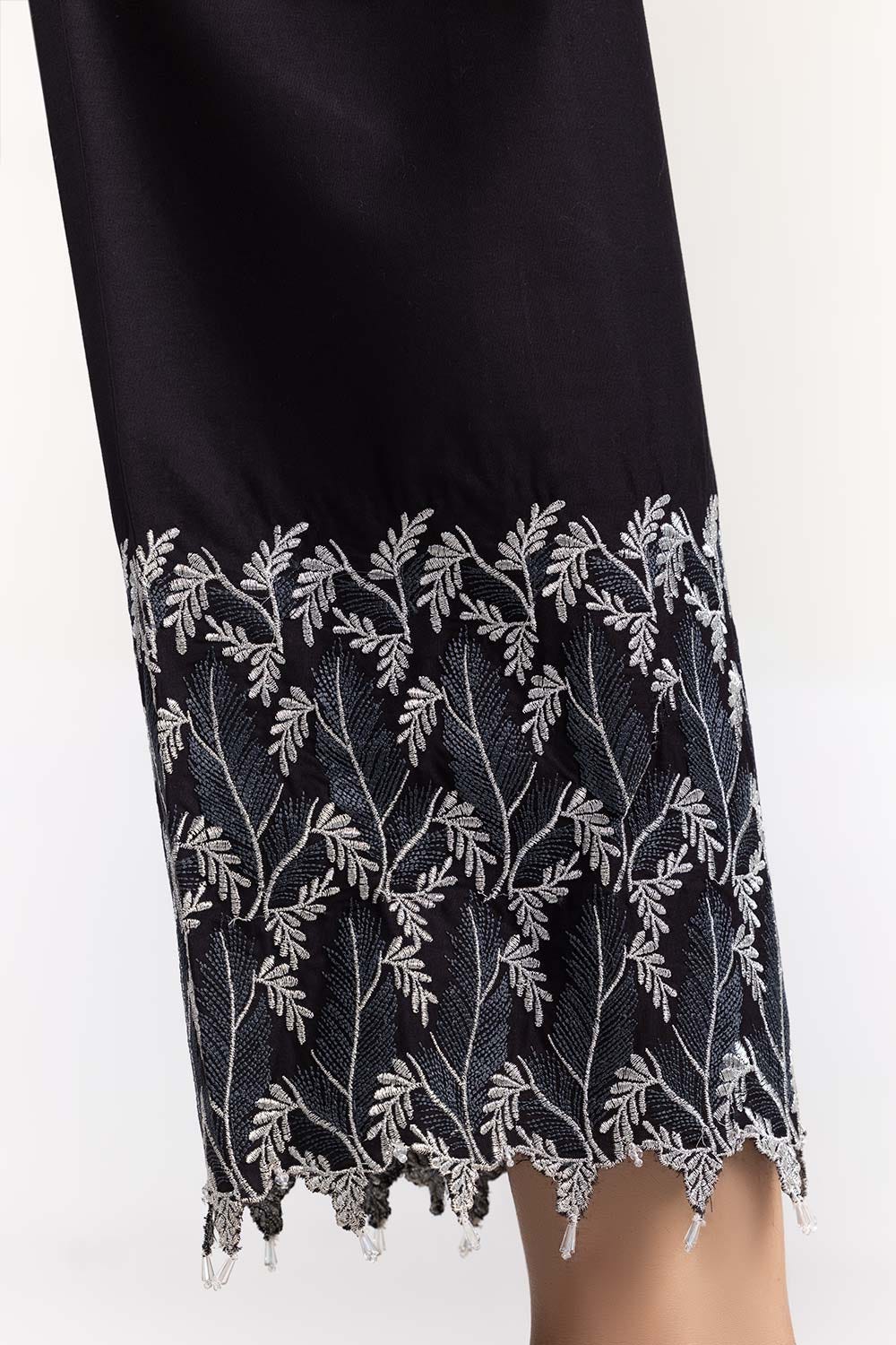 Black Cambric Festive Trousers