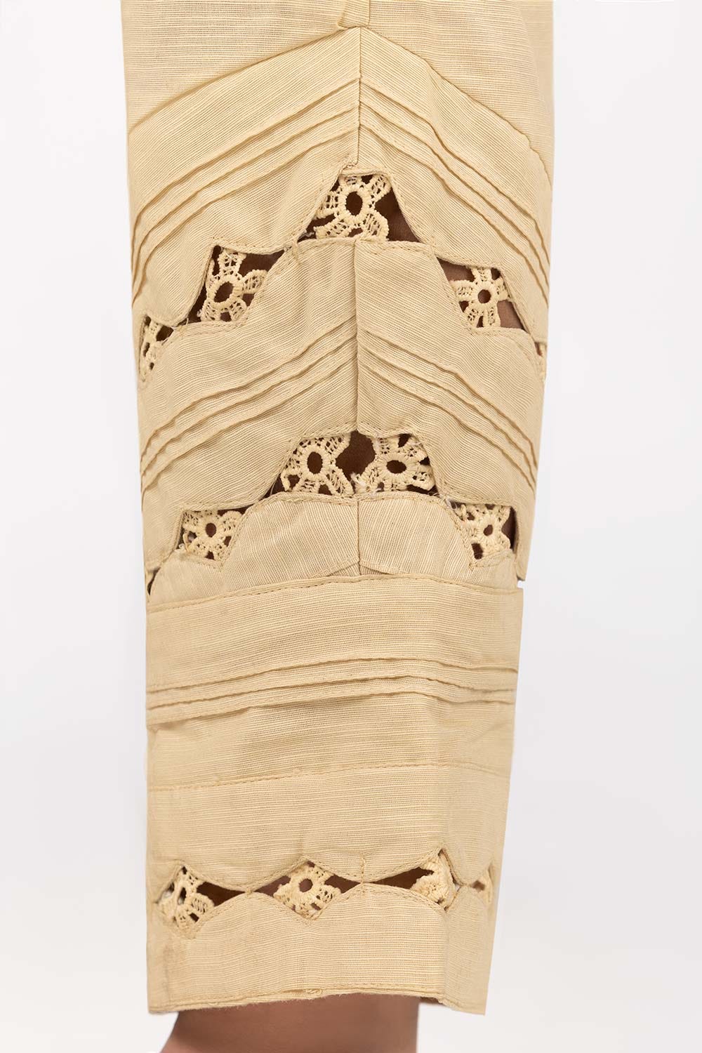 Beige Khaddar Trouser