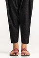 Black Dyed Cambric Screen Print Shalwar