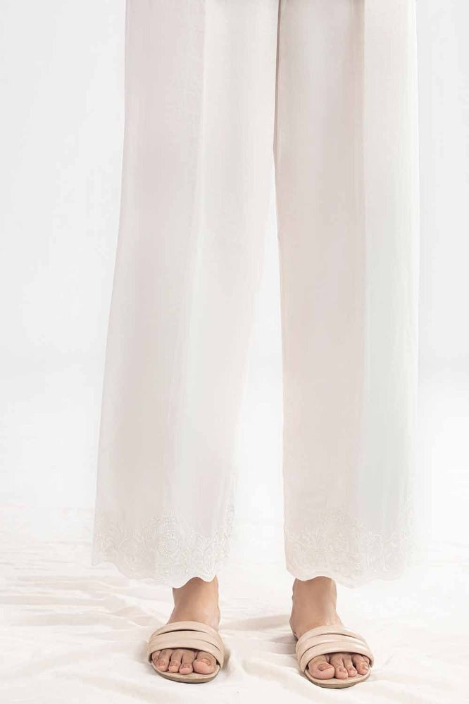 Unstitched Embroidered Cambric Trouser