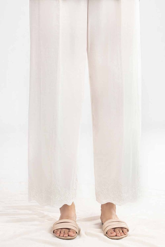 Unstitched Embroidered Cambric Trouser