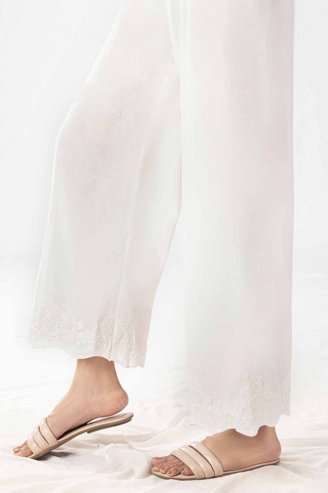 Unstitched Embroidered Cambric Trouser