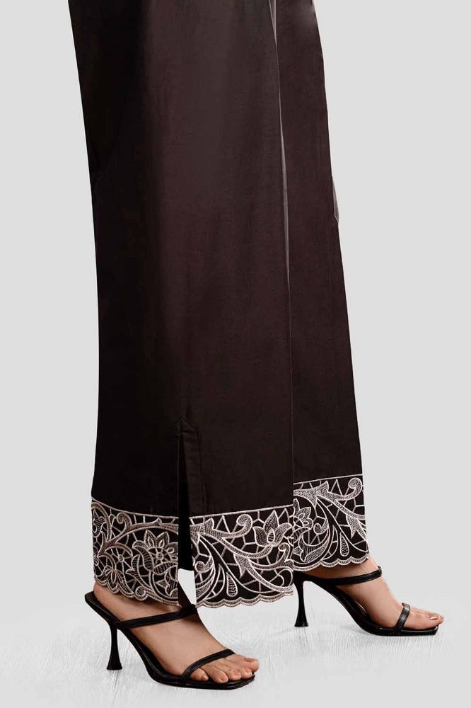 Unstitched Embroidered Cambric Trouser