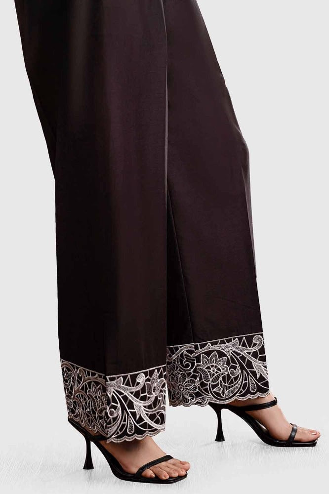 Unstitched Embroidered Cambric Trouser