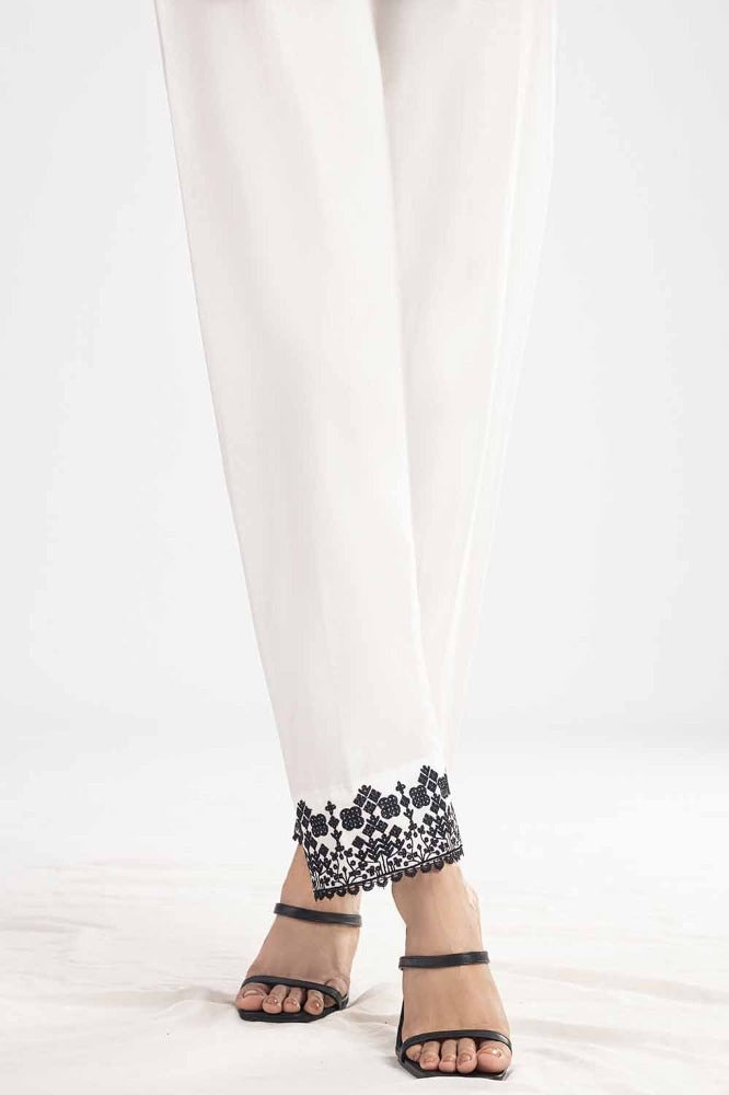Unstitched Embroidered Cambric Trouser