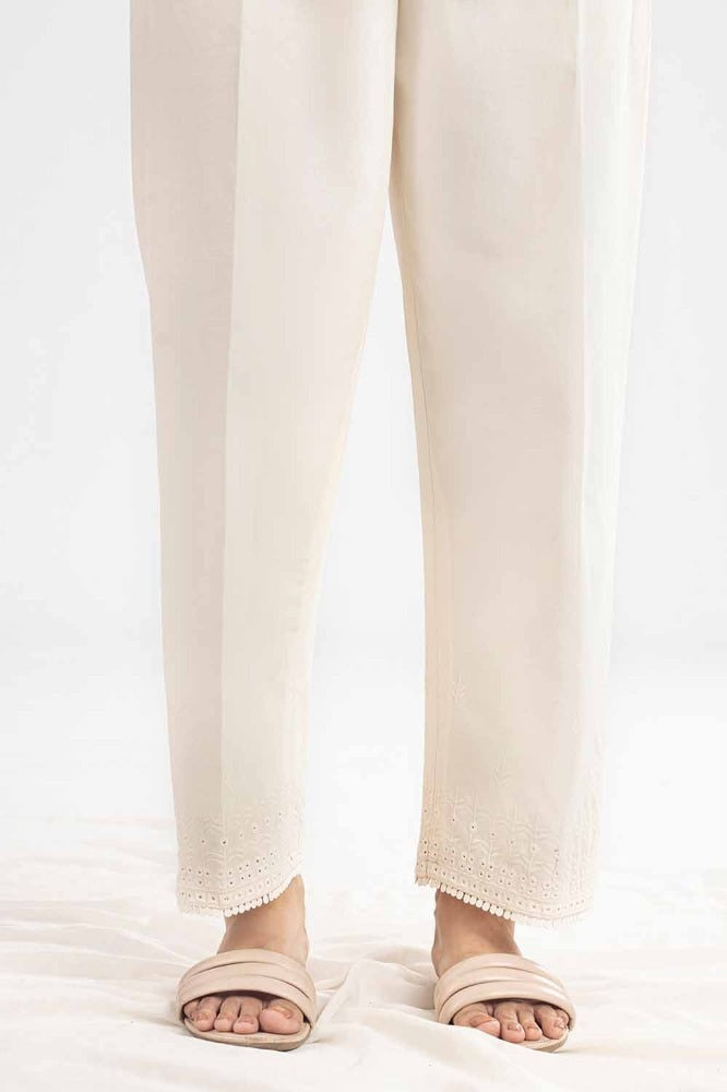 Unstitched Embroidered Cambric Trouser