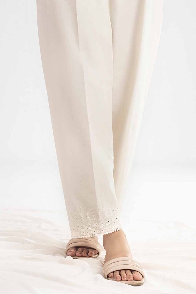 Unstitched Embroidered Cambric Trouser