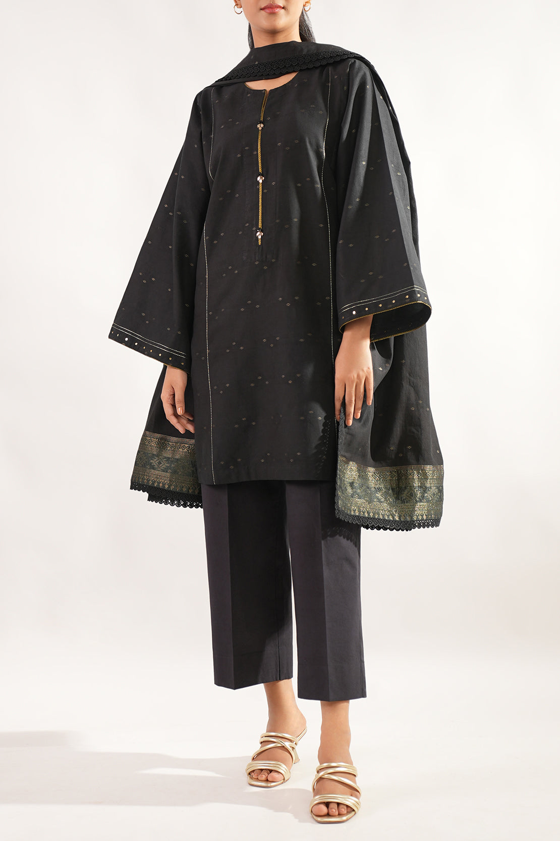 Unstitched Jacquard Cotton 3 Piece88186
