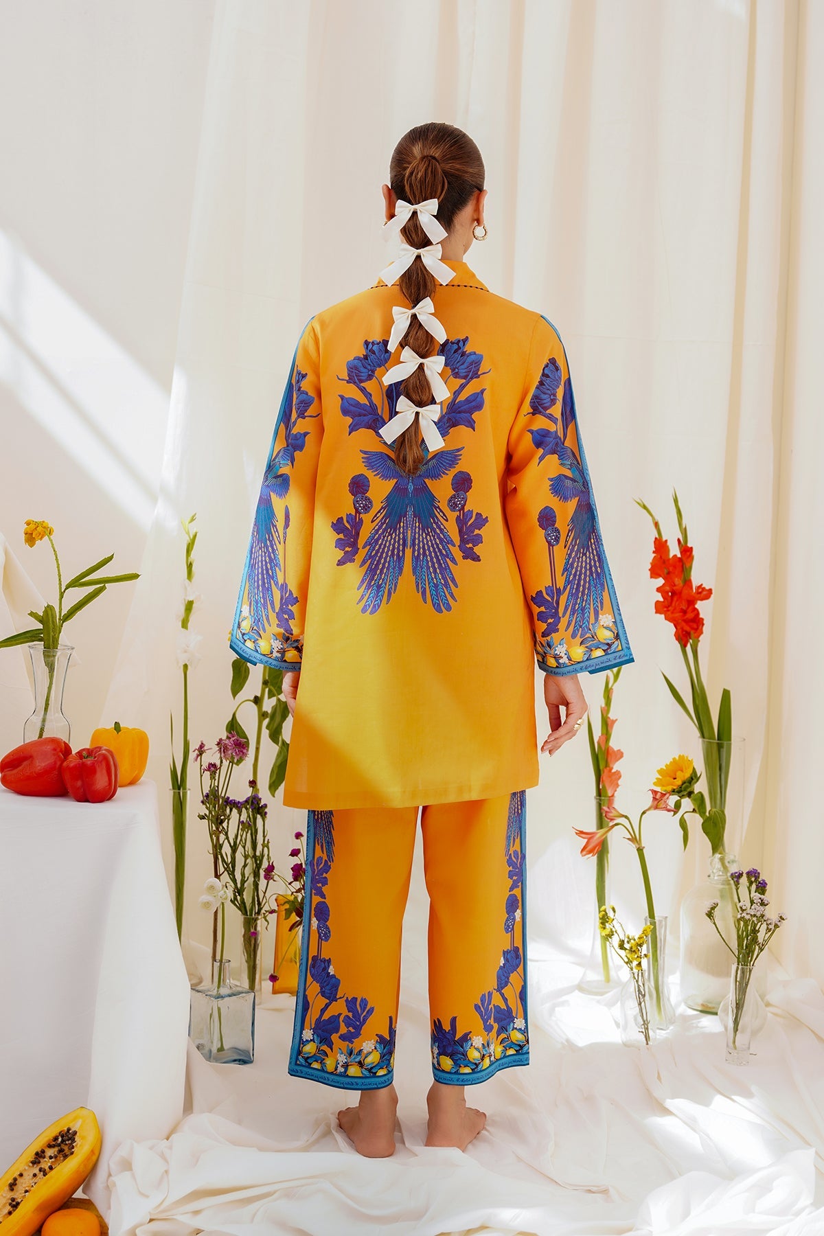 Embroidered Chiffon Fabric (2Pcs)