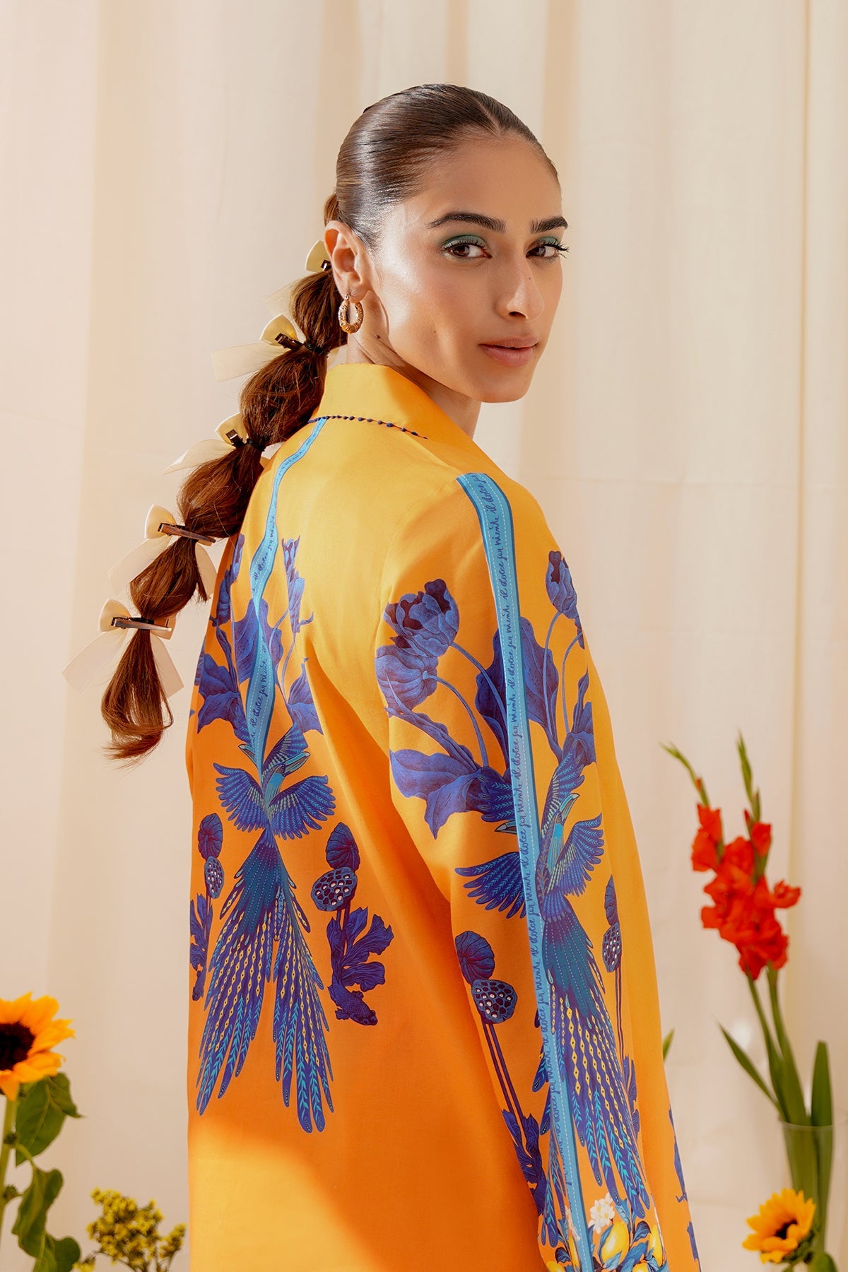 Embroidered Chiffon Fabric (2Pcs)