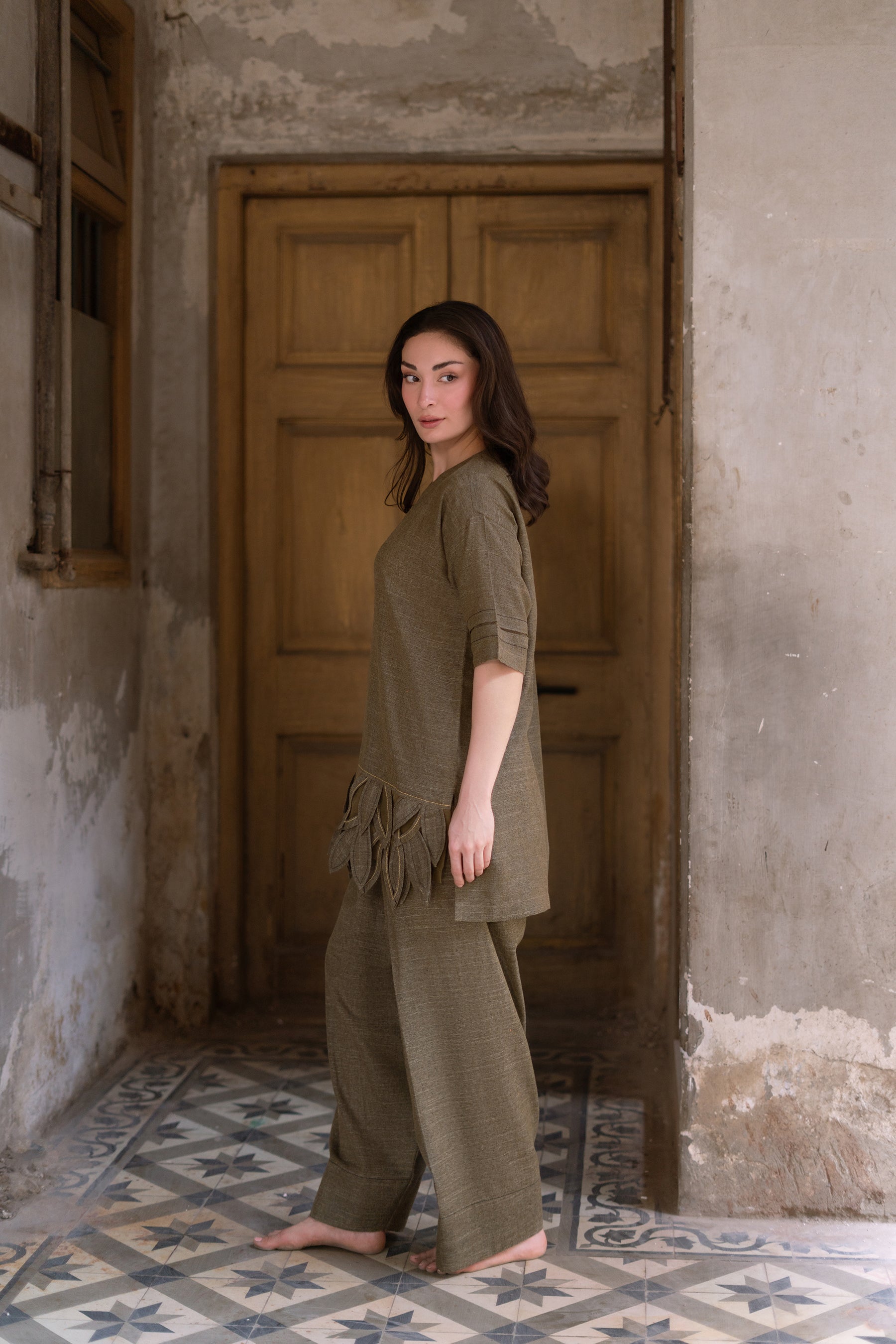 Olive Haze Matching Set