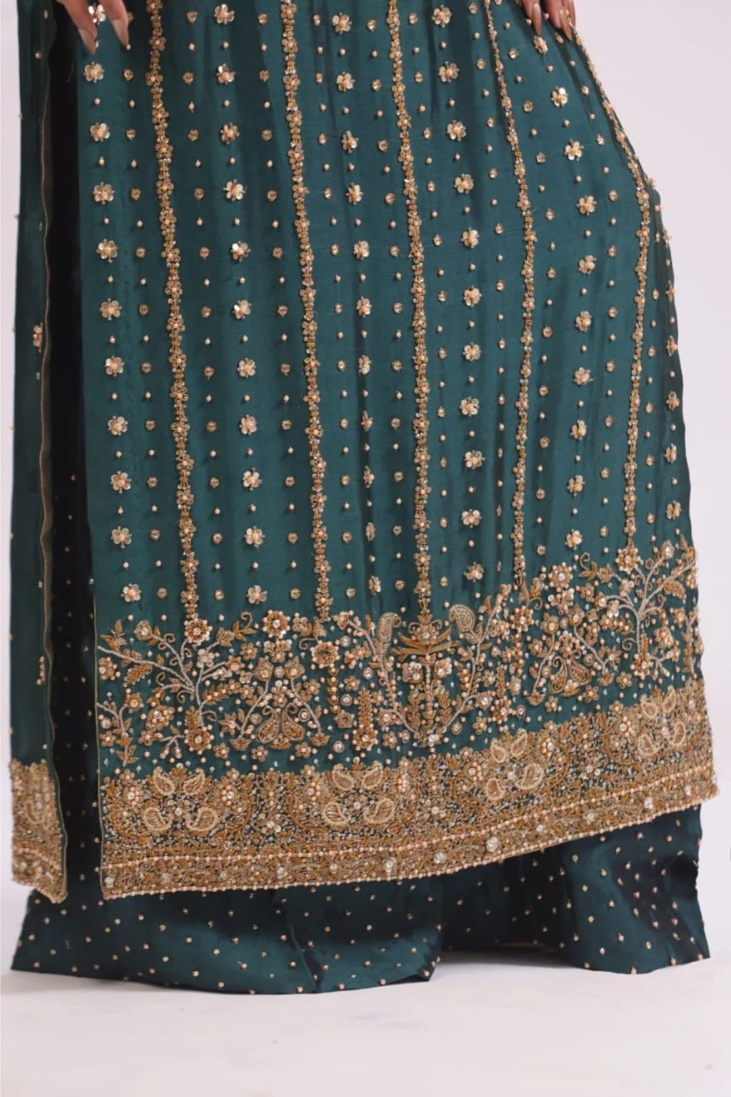 Usama Silk – Teal Luxe Style