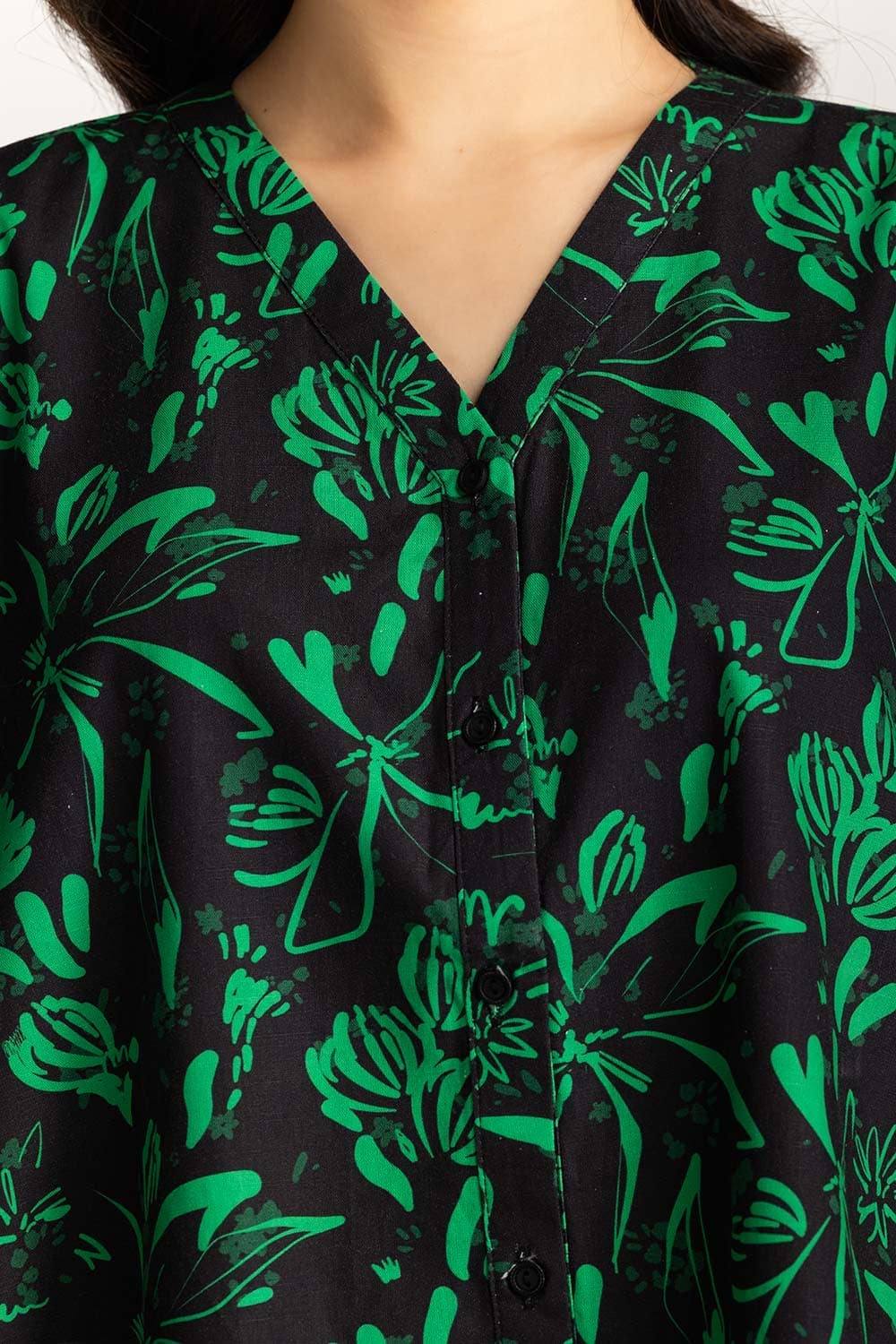 V Collar Blouse