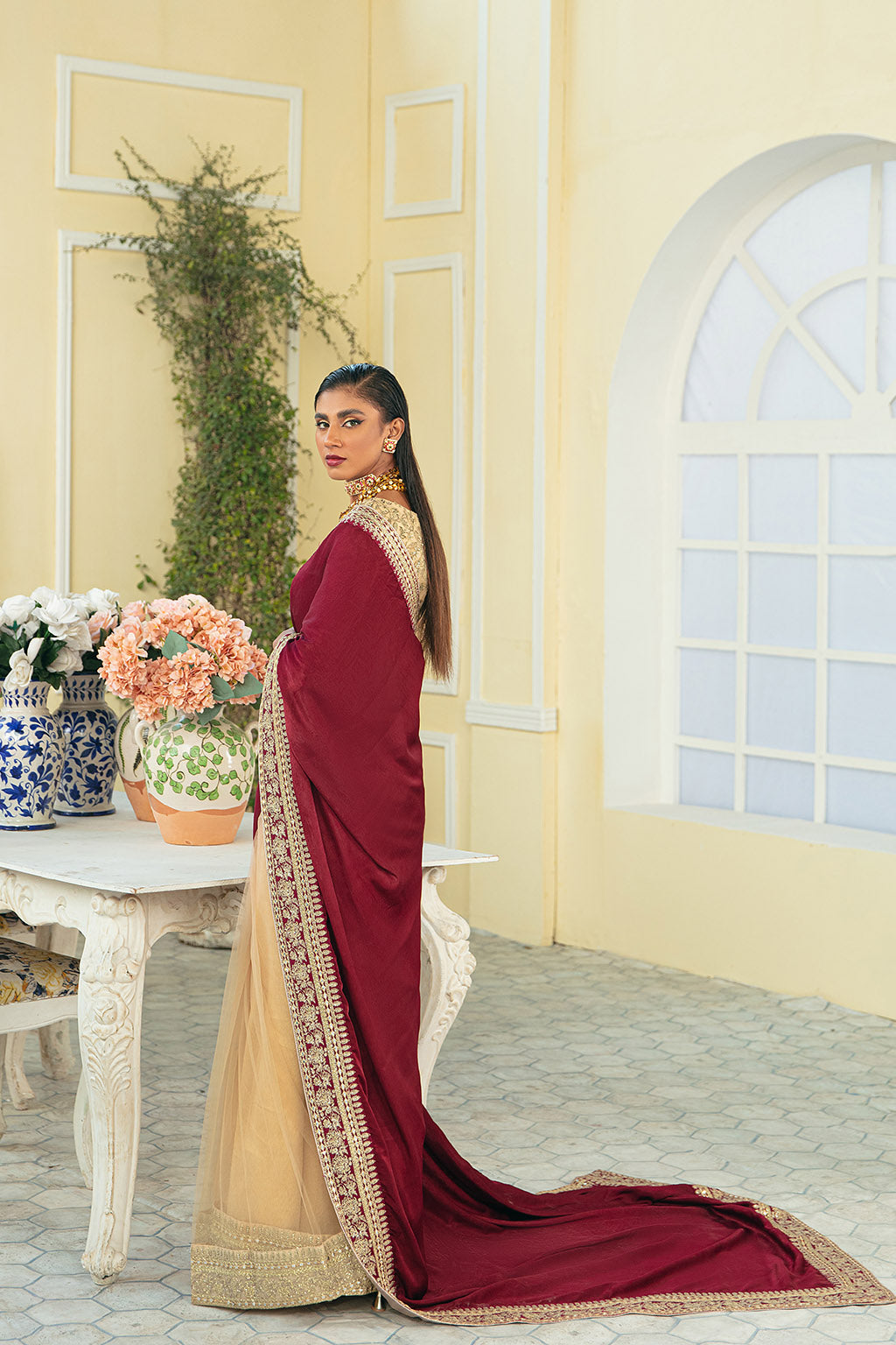 Embroidered Cotton Viscose Shirt