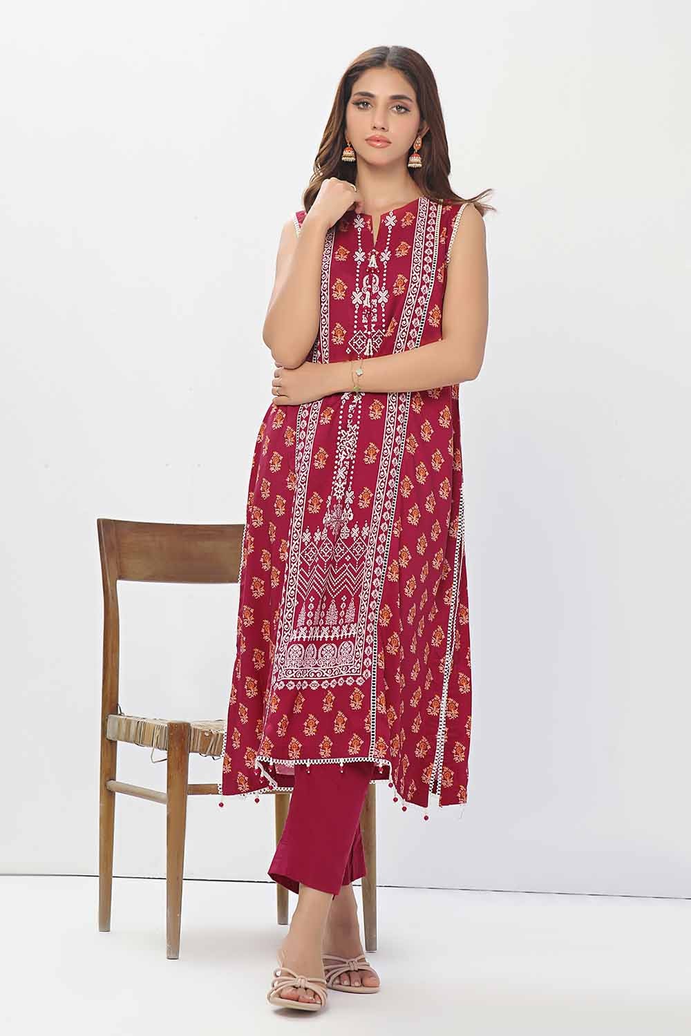 1 Piece Unstitched Printed Linen Shirt