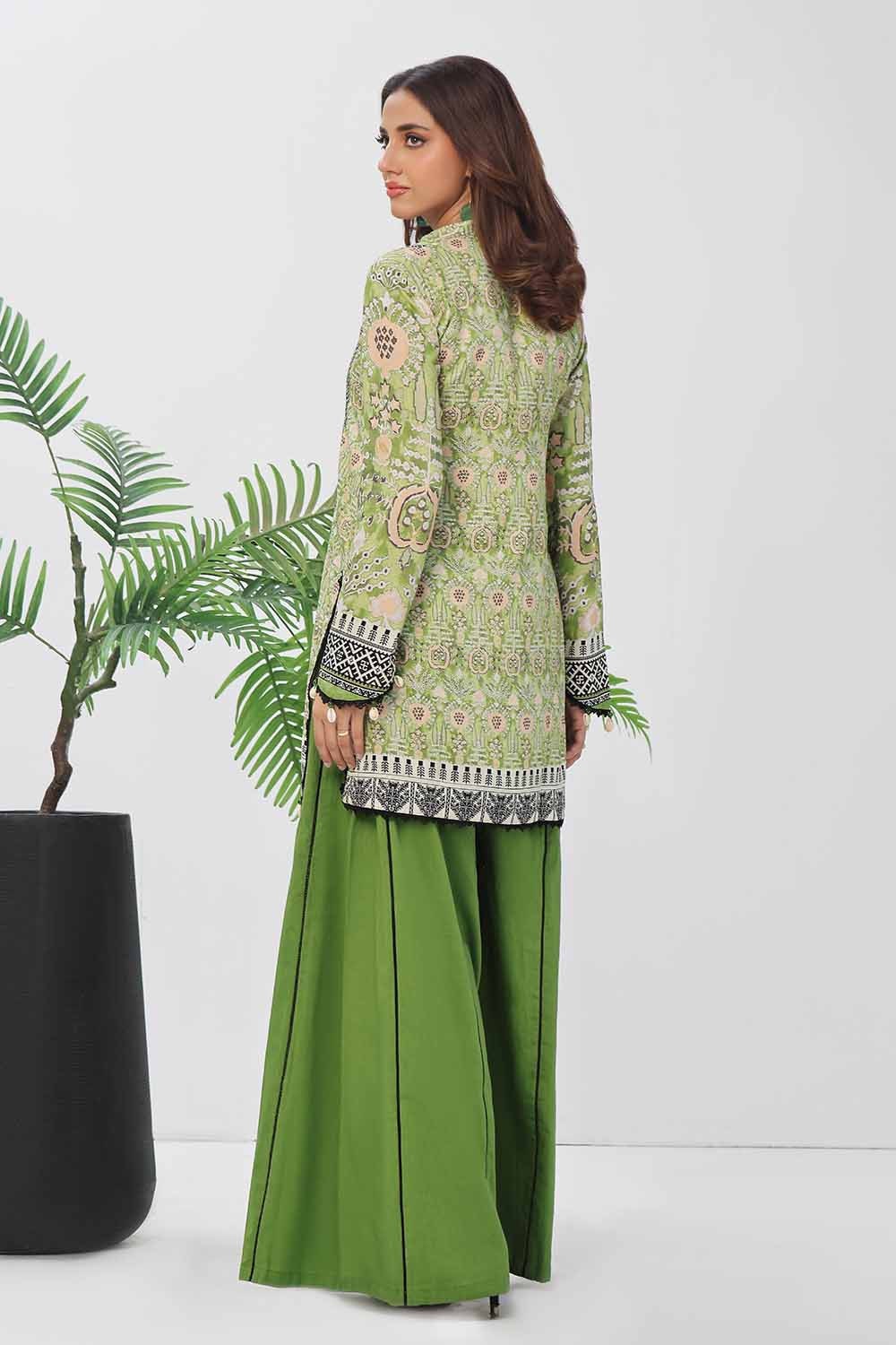 1 Piece Unstitched Printed Linen Shirt