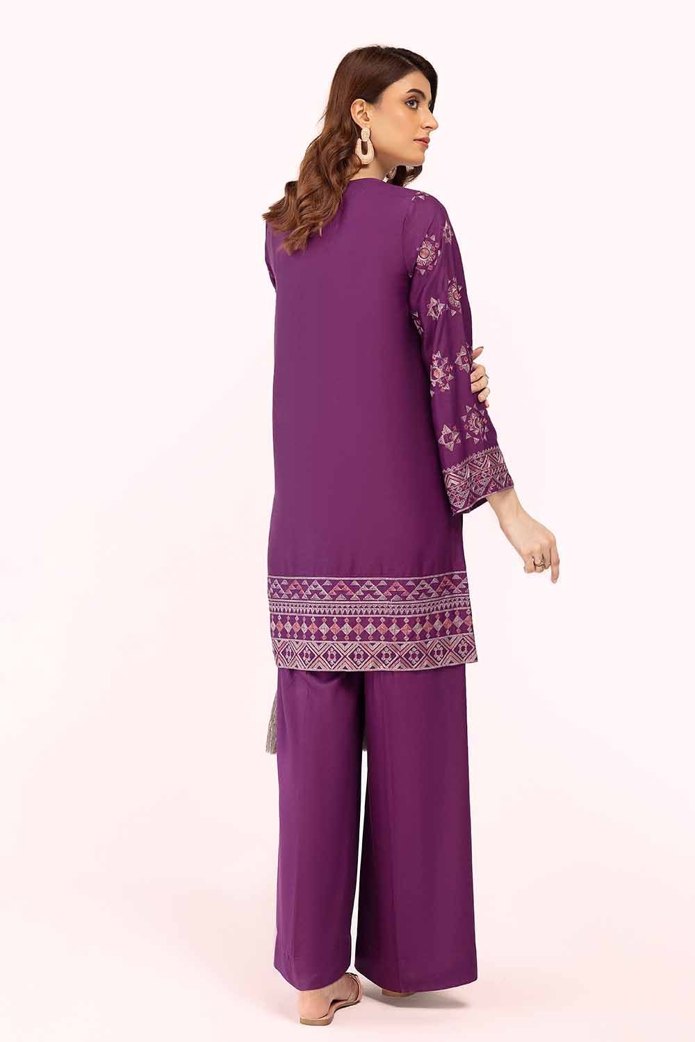 2 Piece Unstitched Embroidered Cotail Suit