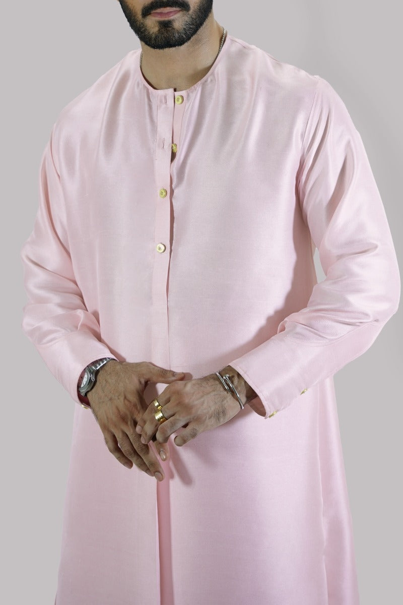 Rose Shadow Raw Silk Set