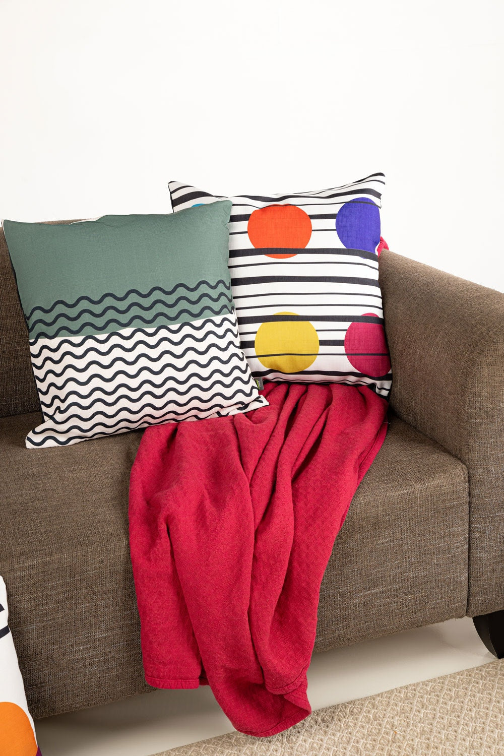 Wavey Digital Printed Cushion Cover