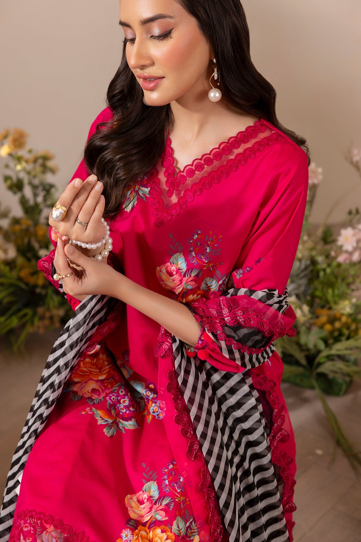 3-PC Unstitched Embroidered Lawn Collection CH6-10
