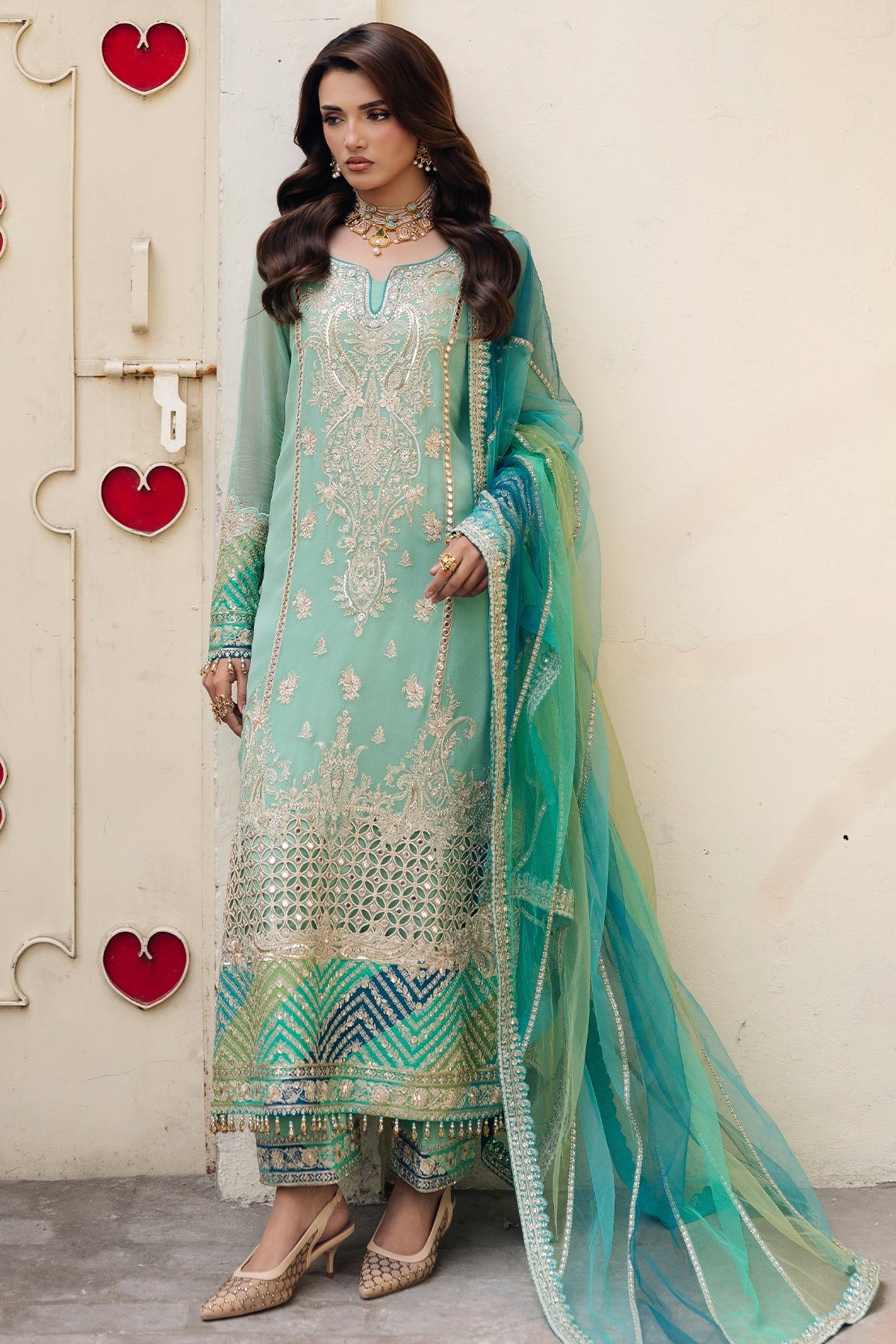 3-PC Unstitched Luxury Collection CCE6-01
