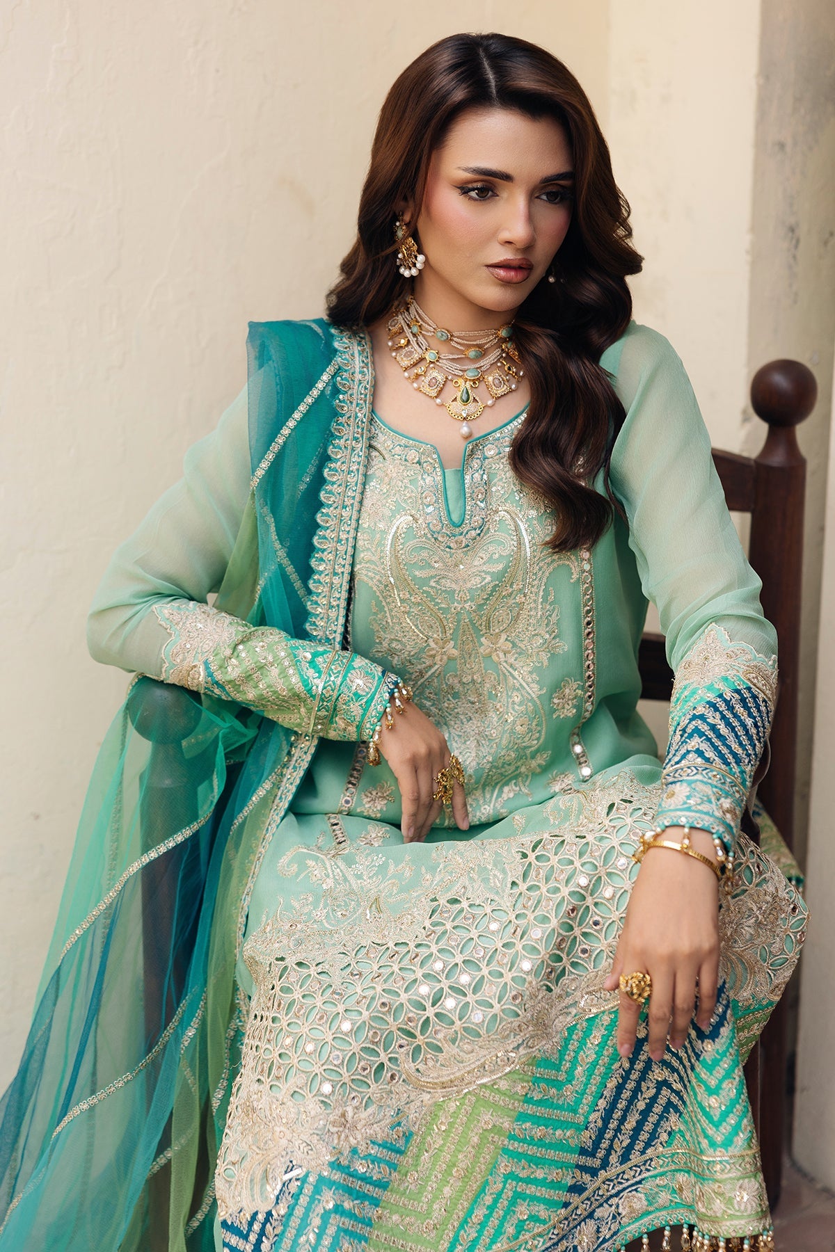 3-PC Unstitched Luxury Collection CCE6-01