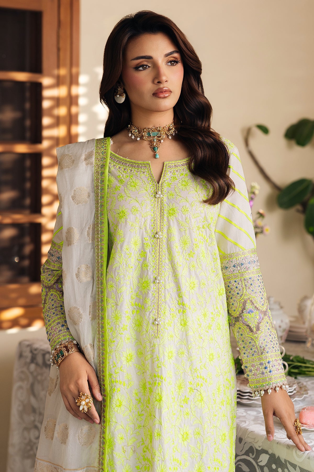 3-PC Unstitched Embroidered Lawn Collection  ED6-05