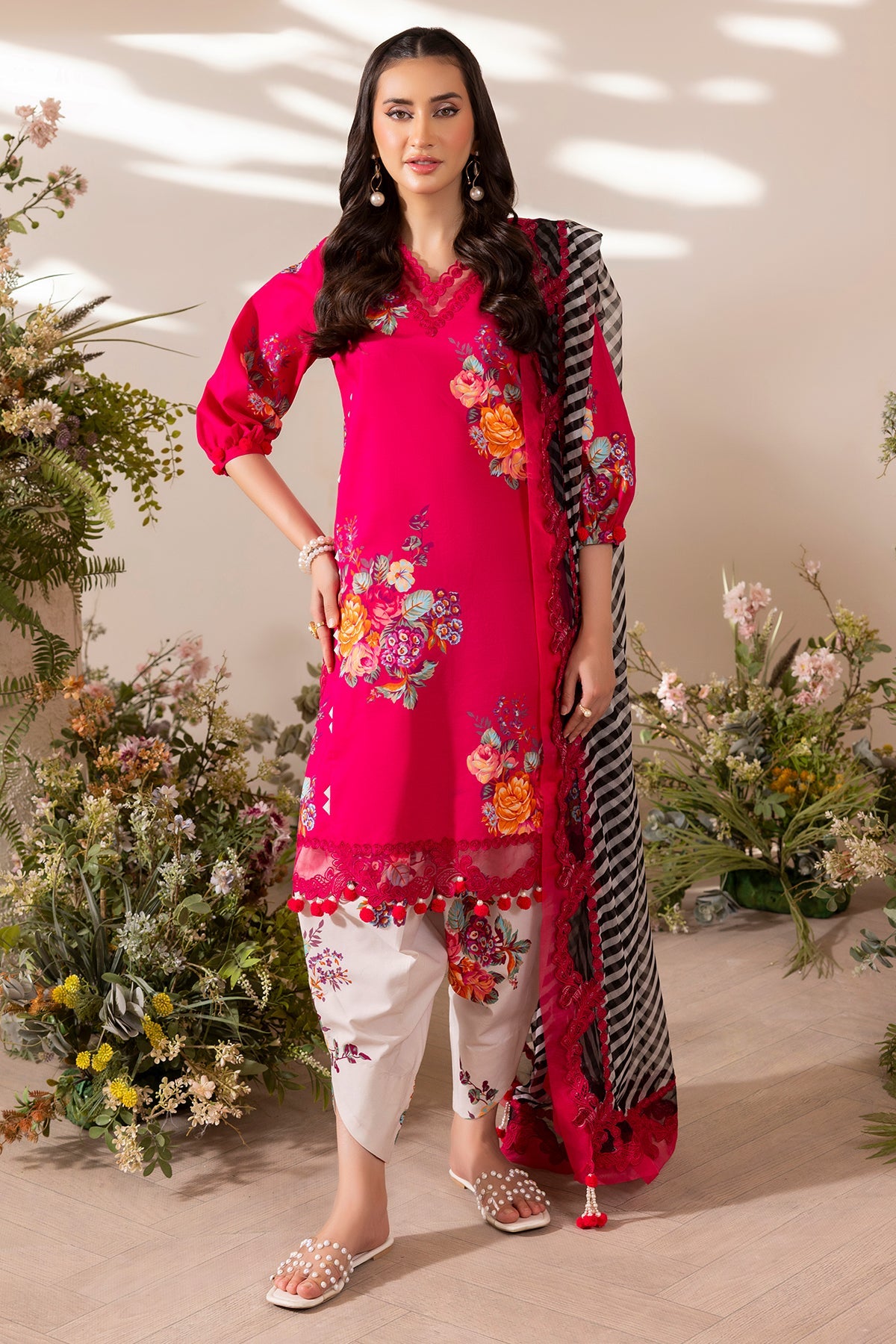 3-PC Unstitched Embroidered Lawn Collection CH6-10