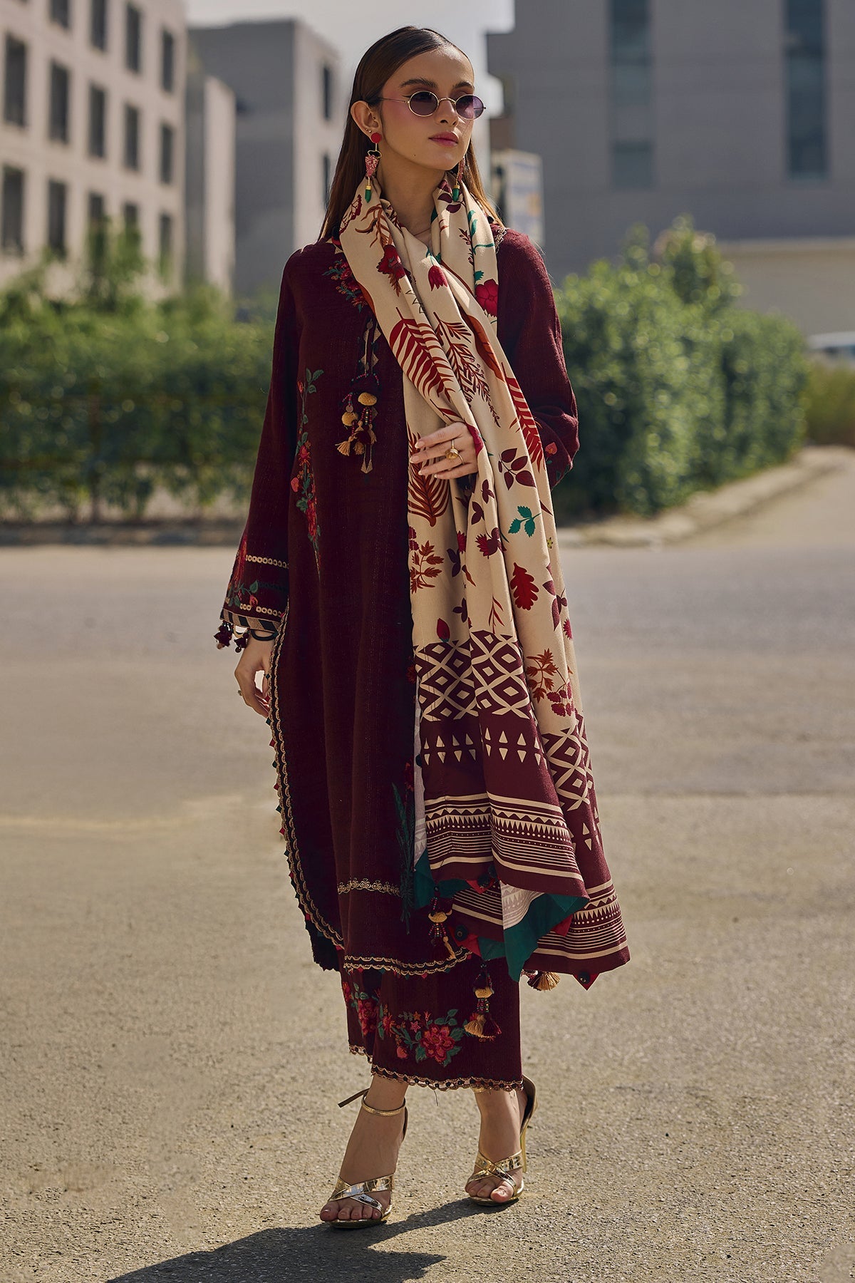 3-pc Unstitched Wool Shawl Collection PSW5-10