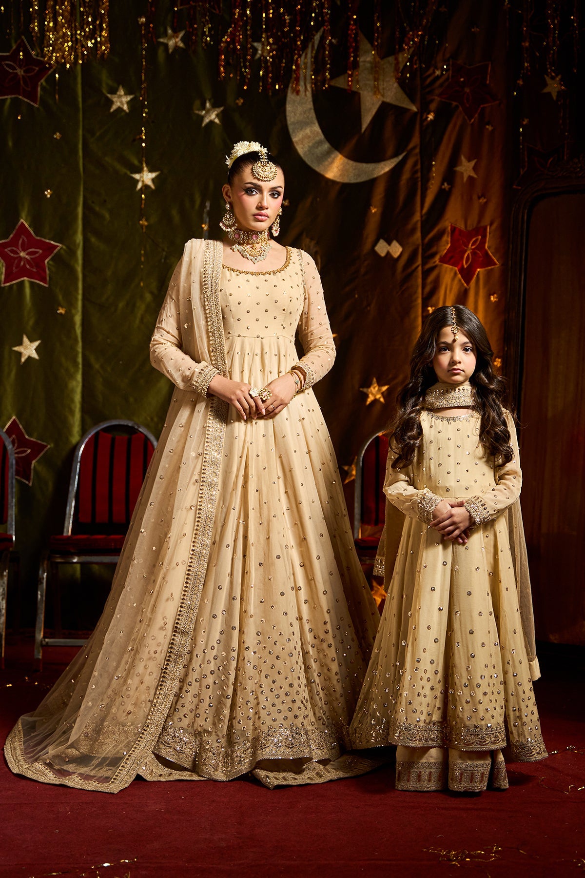 3-PC Embroidered Chiffon Suit CKP-5-182