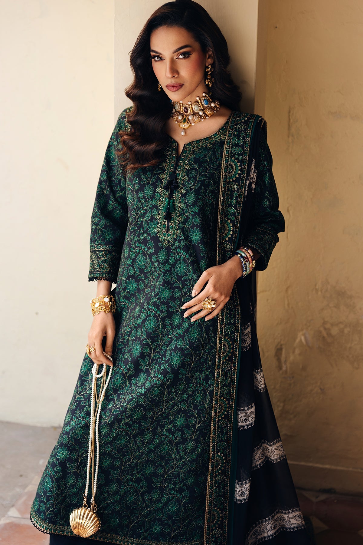 3-PC Unstitched Embroidered Lawn Collection  ED6-02