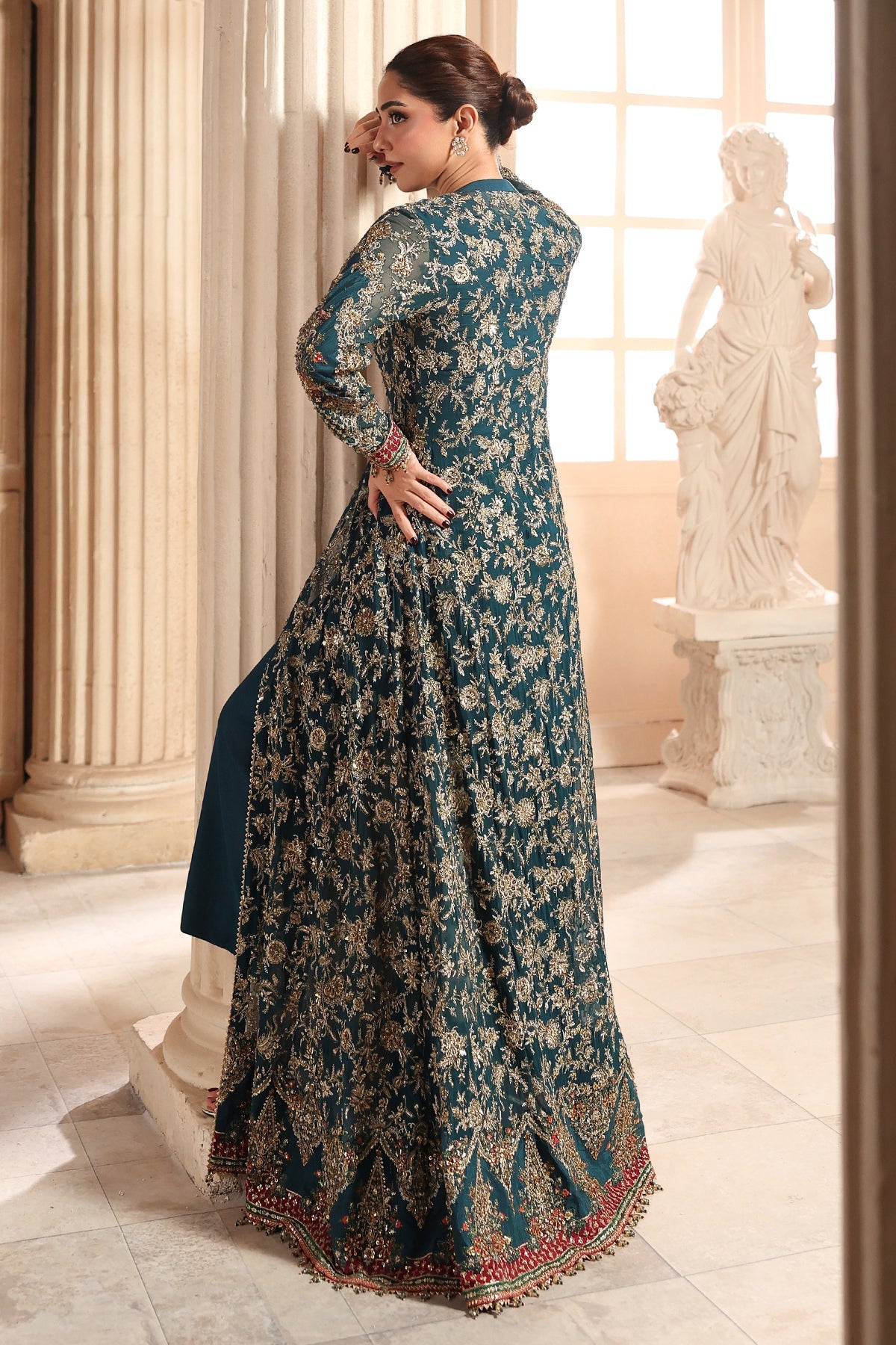 3-PC Unstitched Embroidered  Luxury Chiffon  DJW6-05