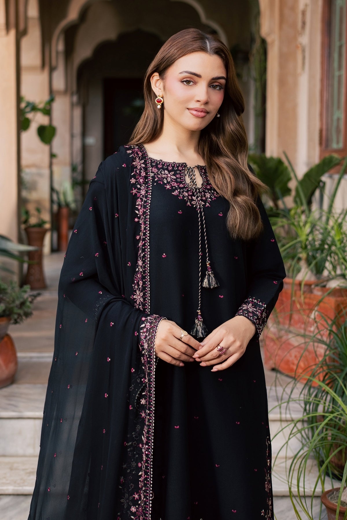 Andheri 3Pc - Embroidered Khaddar Pret