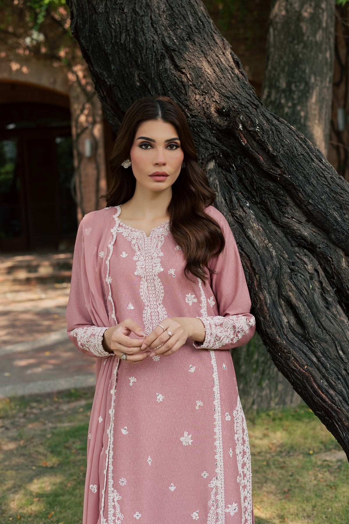 Calliope 3Pc - Embroidered Karandi Pret