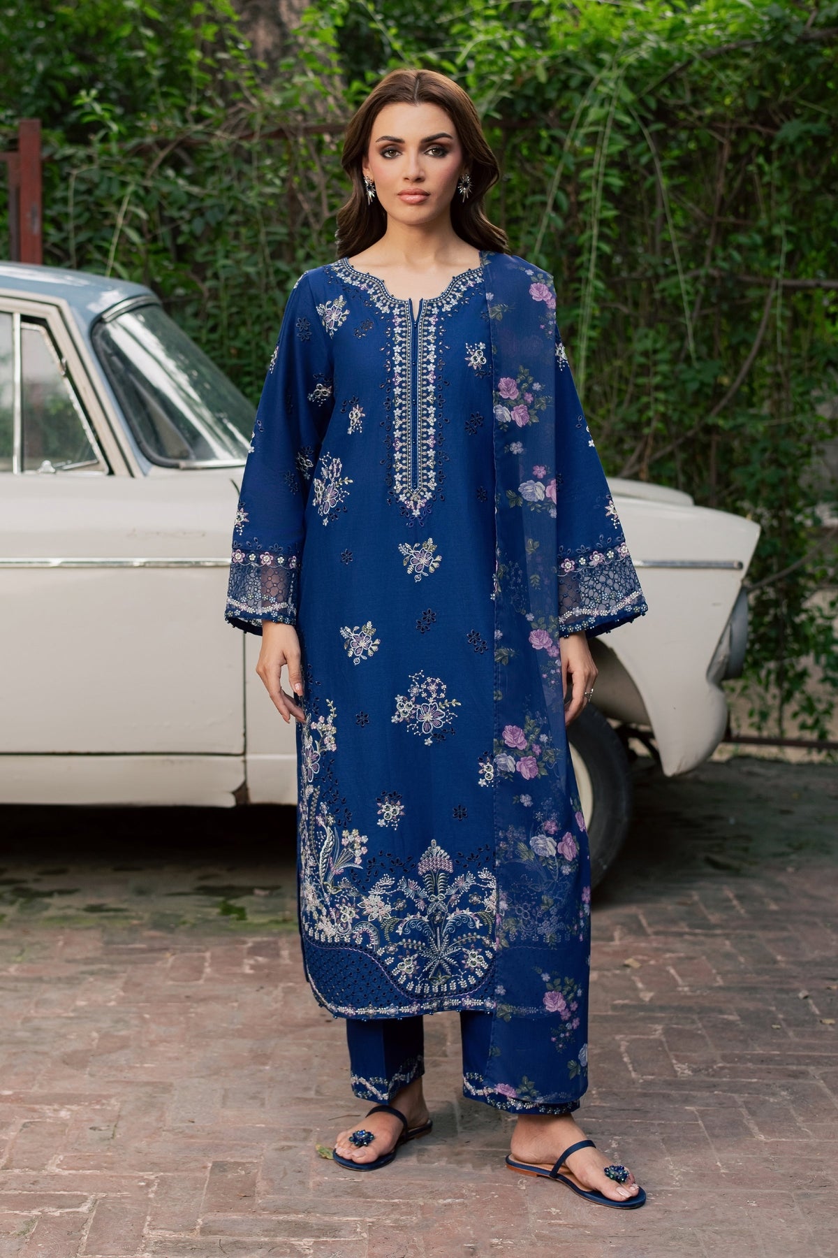 Pasni 3Pc - Embroidered Khaddar Pret