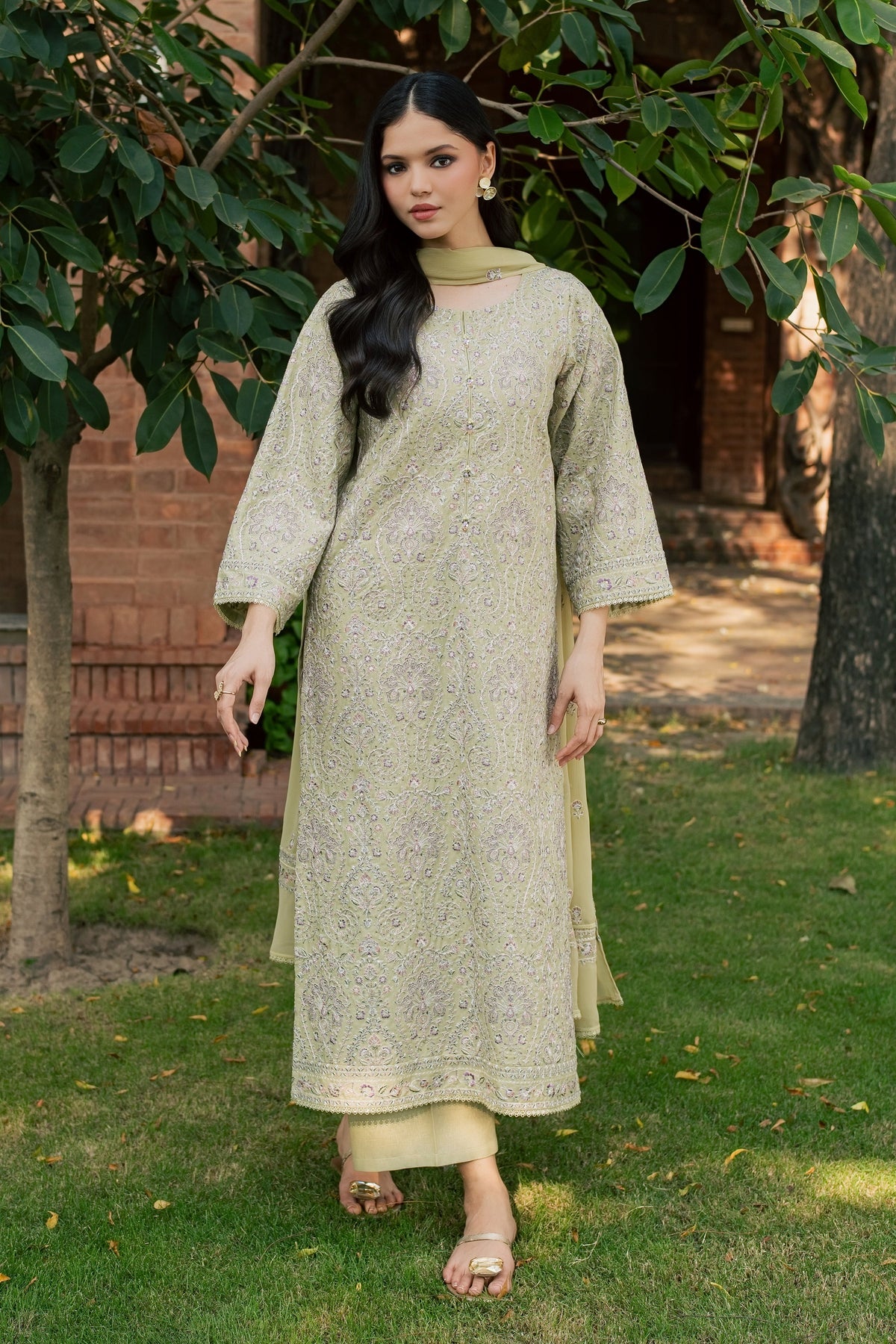 Kualalampur 3Pc - Embroidered Karandi Pret
