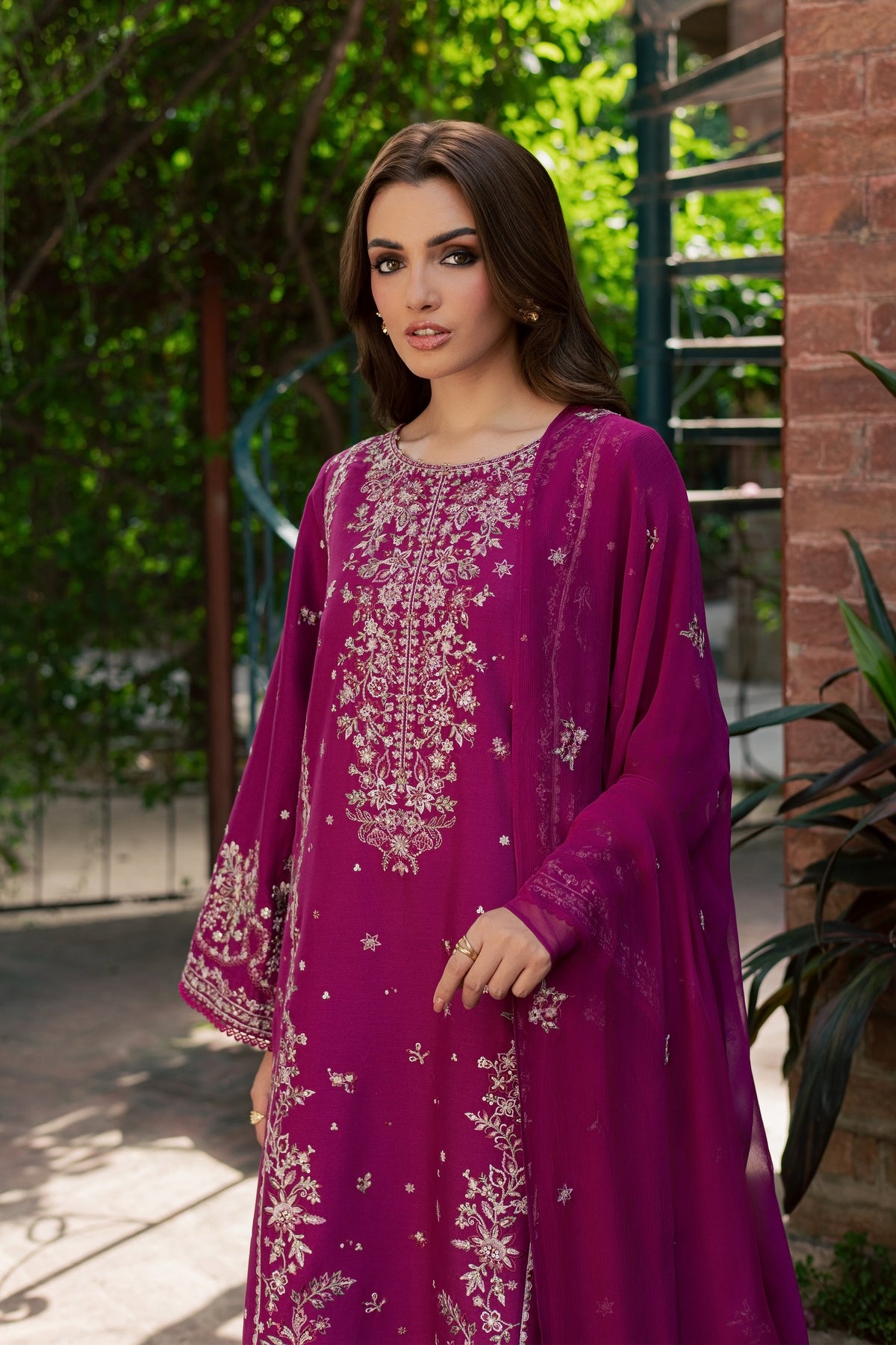 Jim 3Pc - Embroidered Khaddar Pret