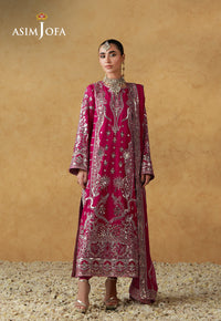 AJULND-21 Embroidered Chiffon Stitched 3 Pcs