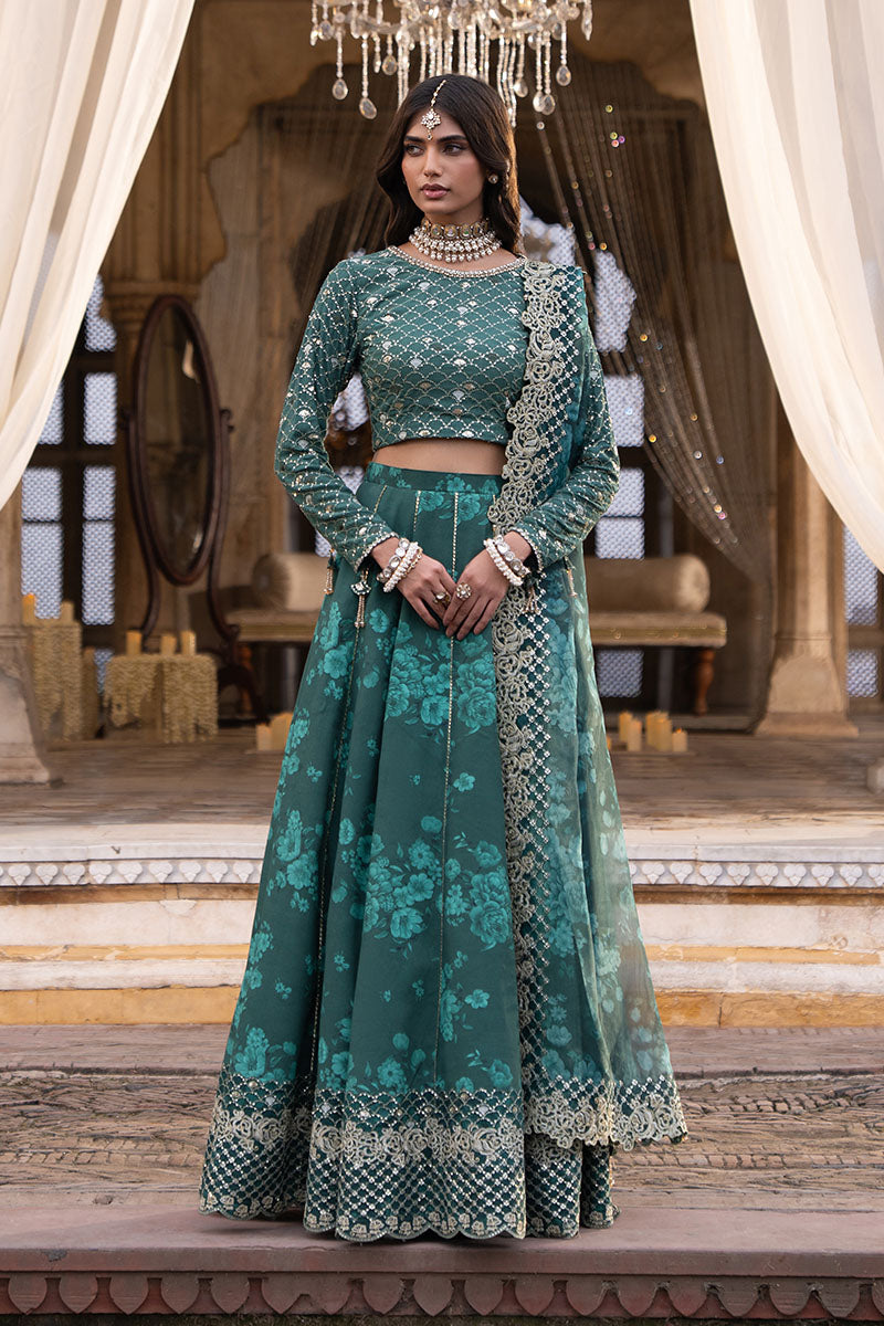 Sequin Grove-3Pc Silk Embroidered Pret