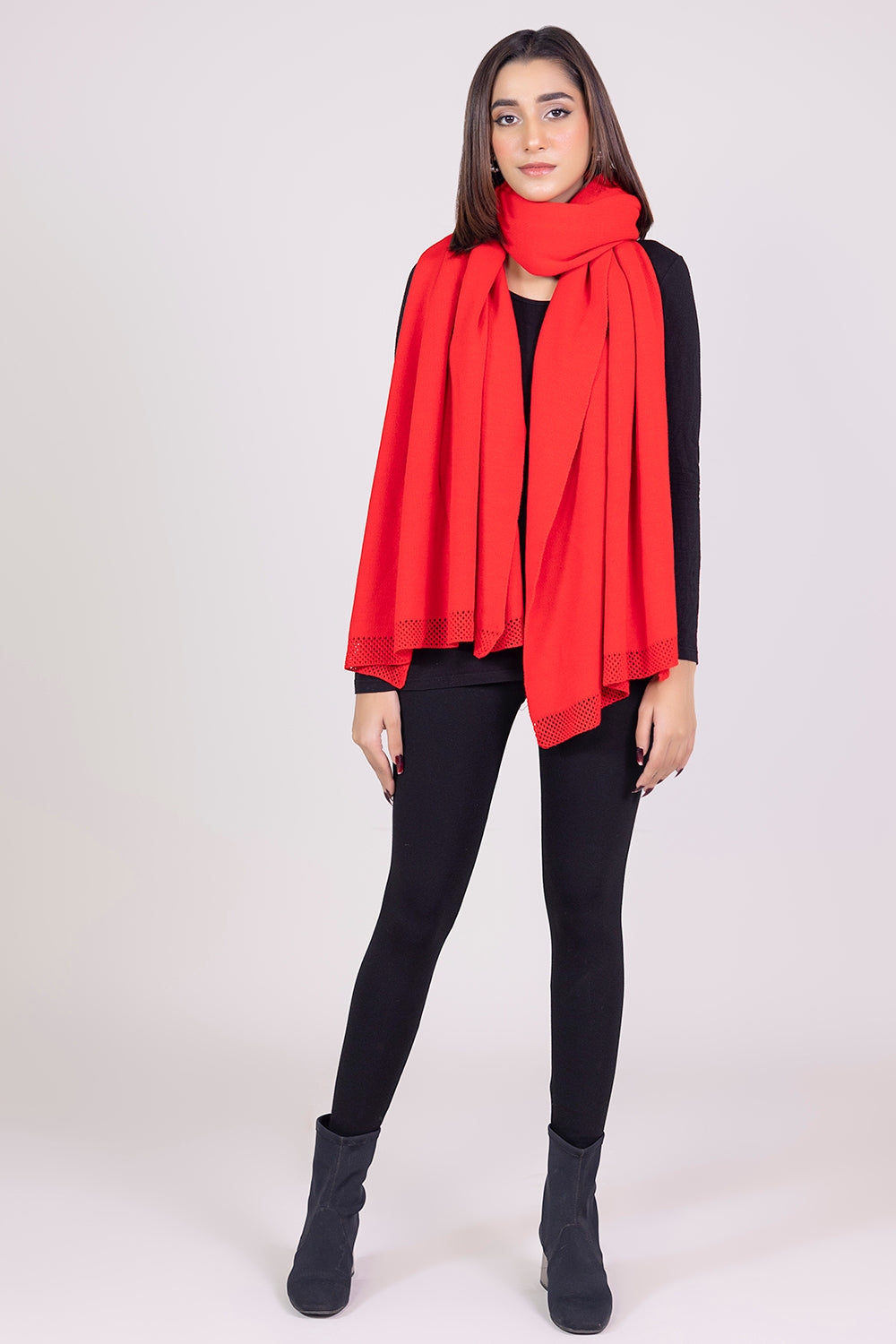Solid Knitted Shawl