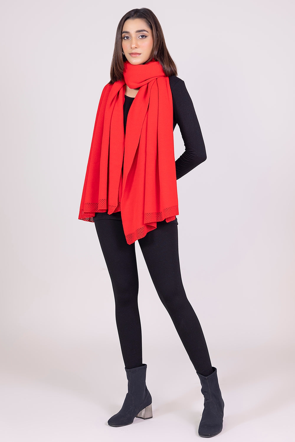 Solid Knitted Shawl