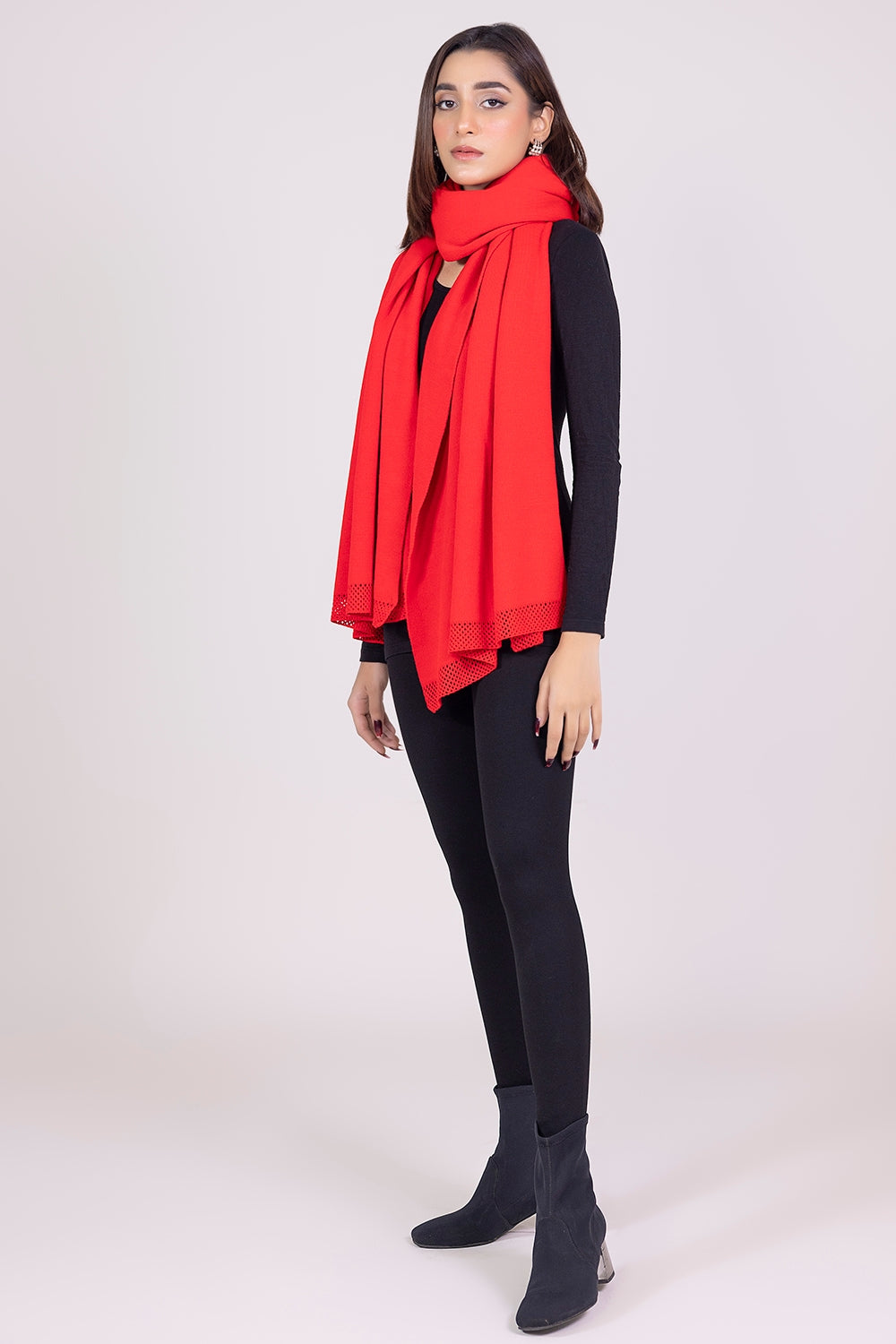 Solid Knitted Shawl