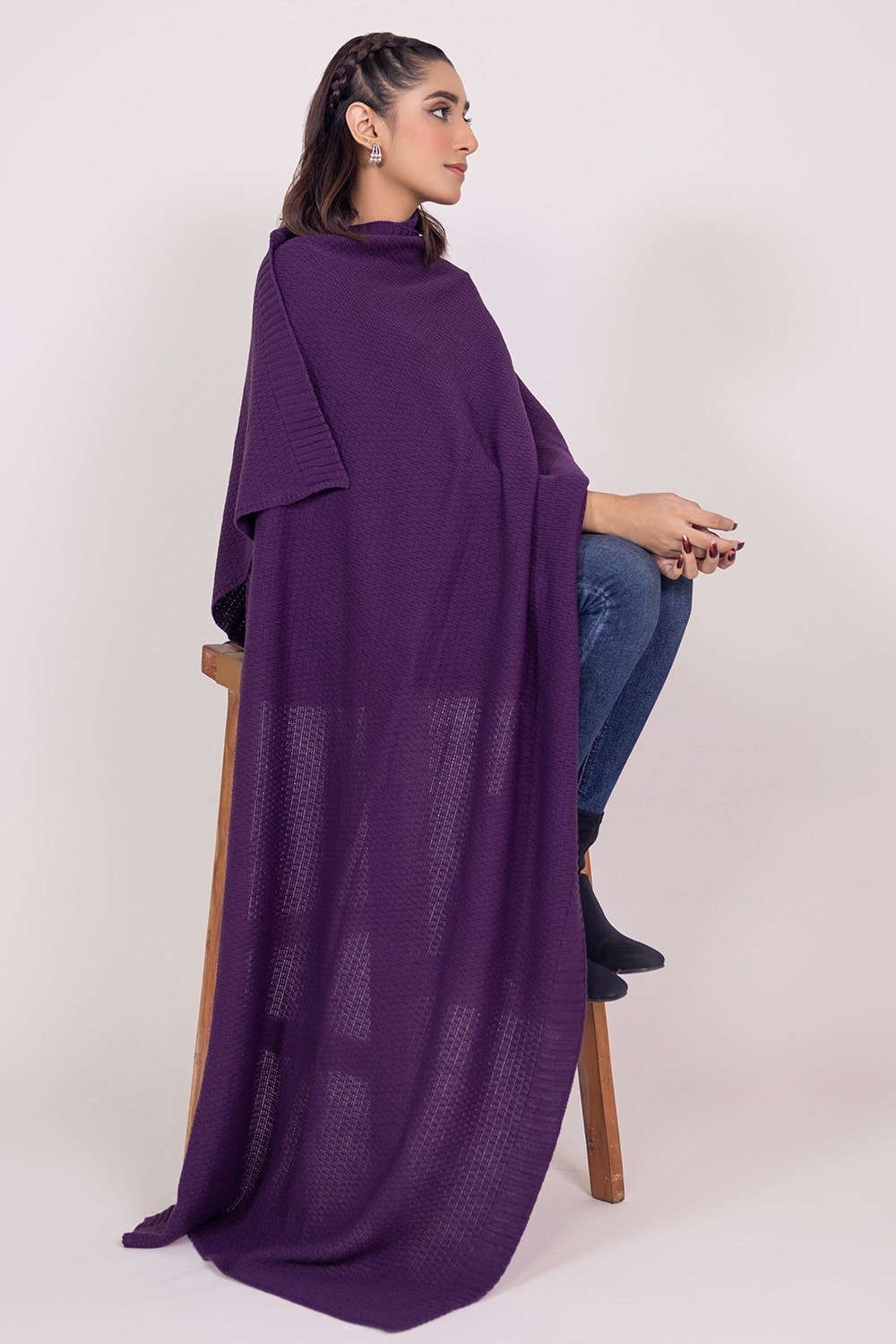 Dyed Knitted Shawl