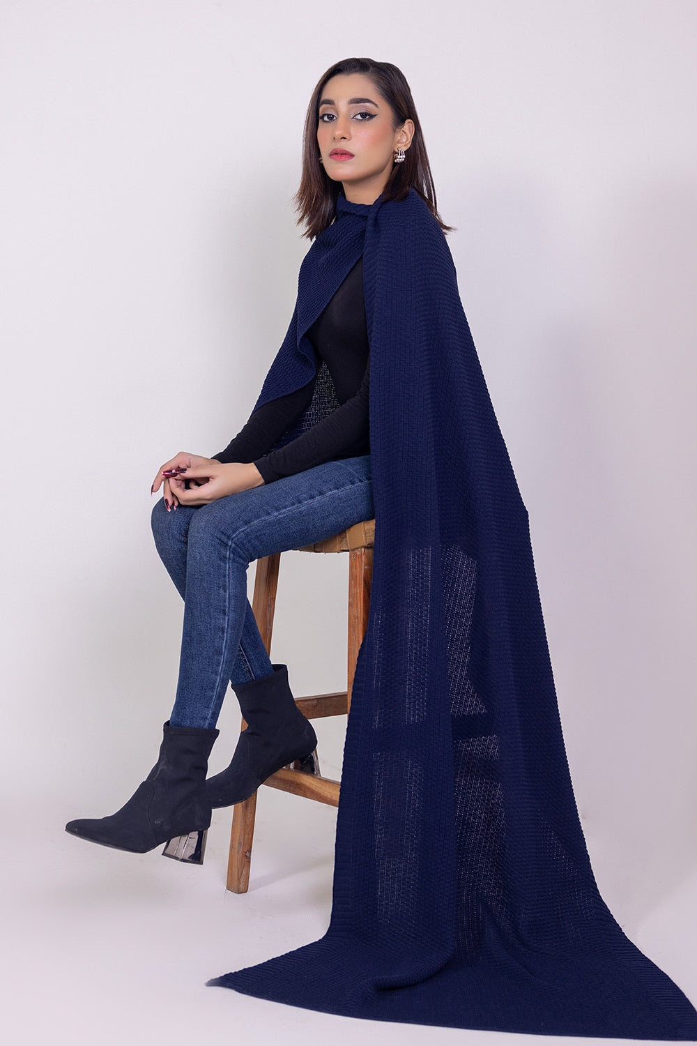 Dyed Knitted Shawl
