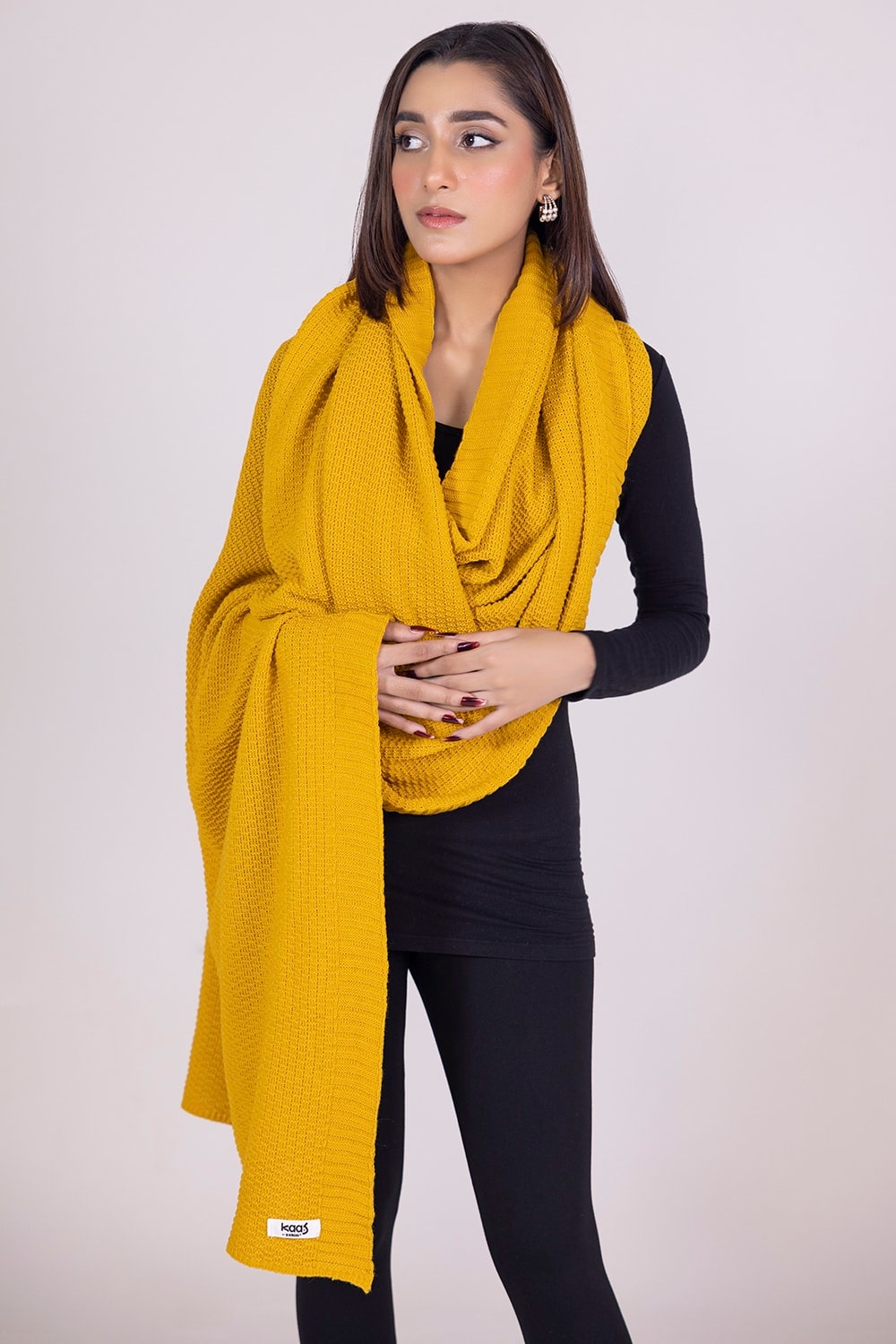 Dyed Knitted Shawl