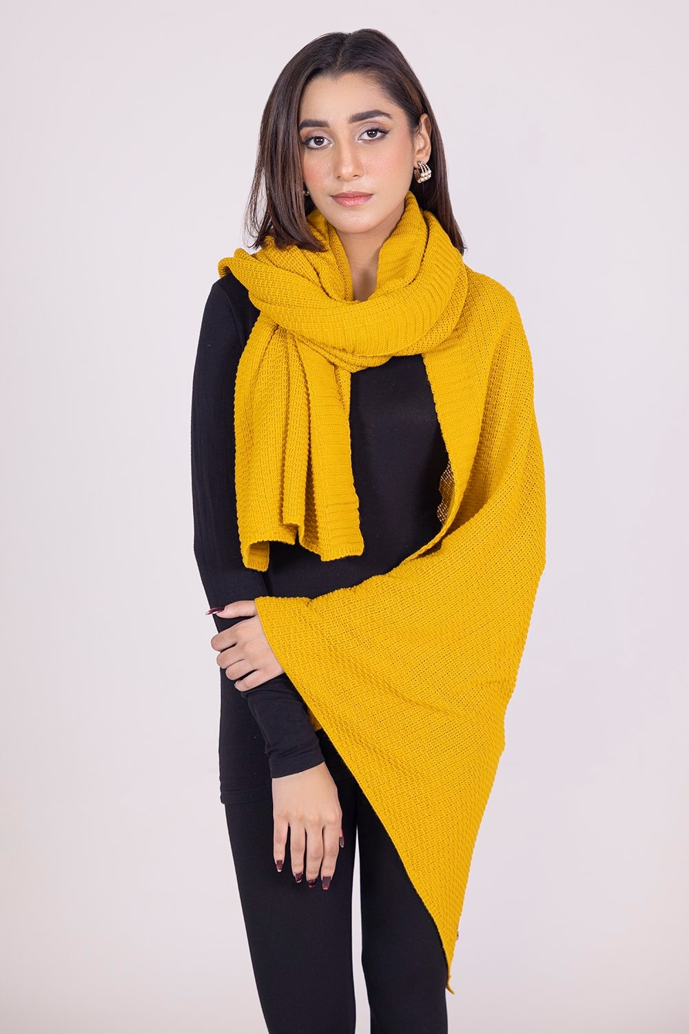 Dyed Knitted Shawl