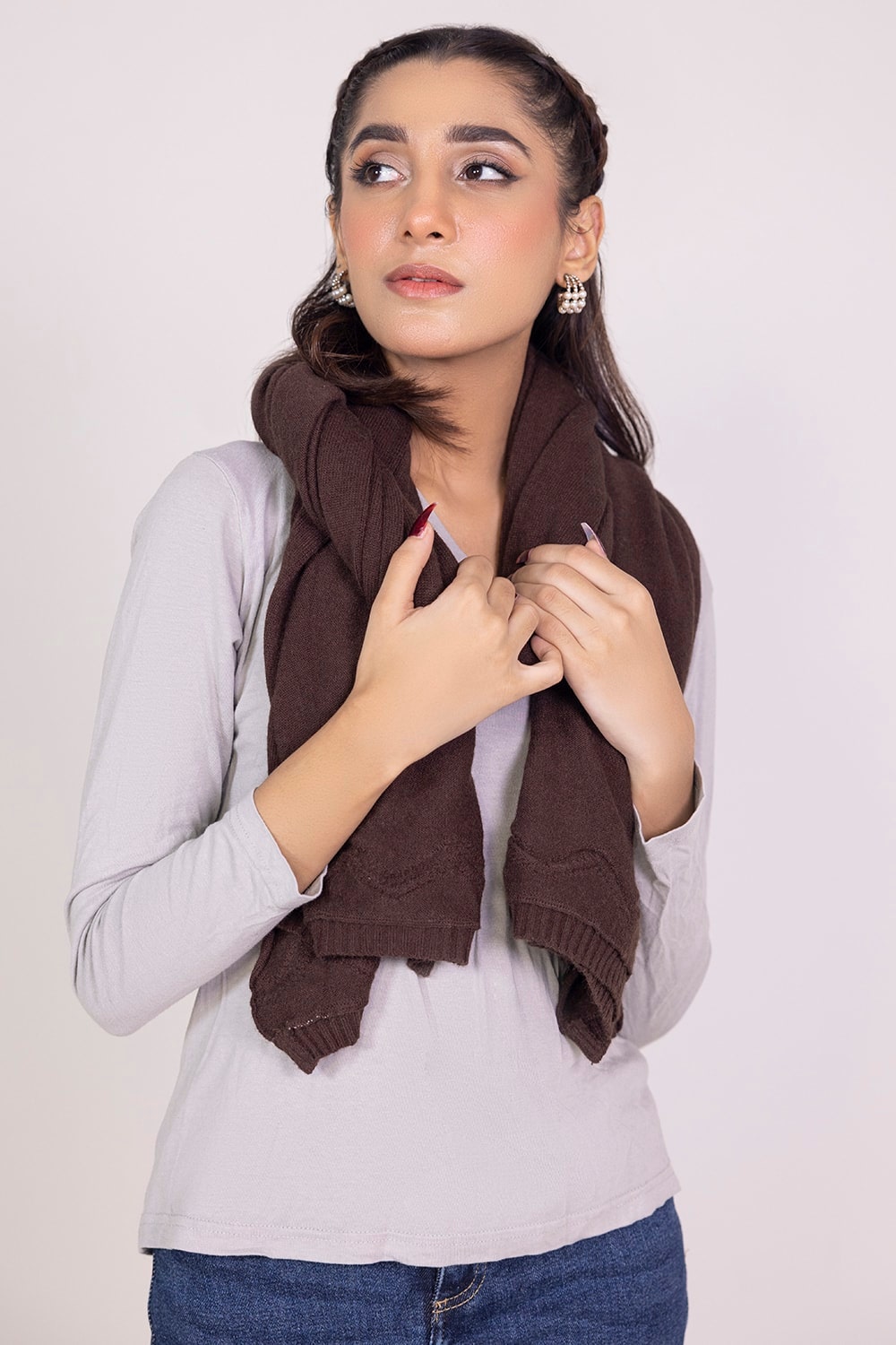Crochet Knit Shawl