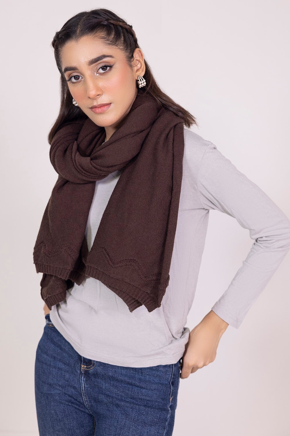 Crochet Knit Shawl