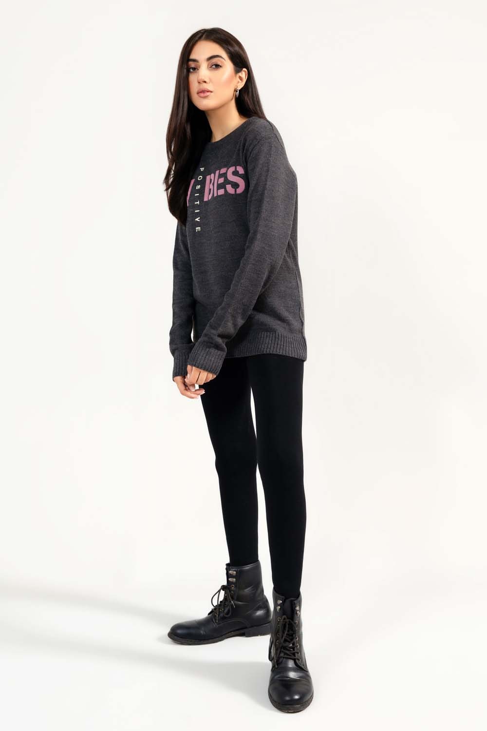 Soft Acrylic Slogan Sweater